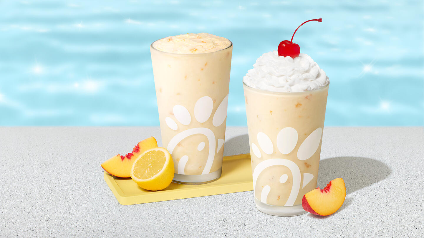Chick-fil-A’s Peach Milkshake and Peach Frosted Lemonade
