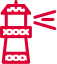 Red lighthouse icon